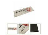 The Living Store Tappeto Da Cucina Lavabile Paprika 60X180 Cm Velluto