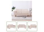 The Living Store Divano 2 Posti In Tessuto Bianco Crema