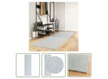 The Living Store Tappeto Huarte A Pelo Corto Morbido E Lavabile Blu 80X250 Cm