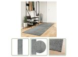 The Living Store Tappeto Shaggy A Pelo Alto Moderno Verde 80X250 Cm