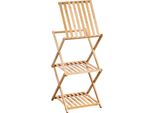 Kesper Scaffale Pieghevole A 3 Livelli 39 X 32 X 67 Cm, Bambù Kesper 19429
