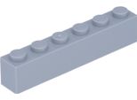 Lego® 250 Pezzi 3009 Mattoncini 1X6 Parte Basic 250 Grigio Chiaro Bluastro