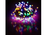 Retlux Rxl 266 Catena Di Natale Ciliegia 8 Led 100LED, Timer: 6/18 H, Lunghezza Del Cavo Illuminato 10 M, Numero Di Led 100, 8 Funzioni, Colore Della Luce Multicolore, Protezione Ip 44