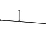 Binario Per Tende Da Doccia In Alluminio Binario Per Tende 4 M Extra Lungo Nero 250-400 Cm Incl. Staffa A Soffitto