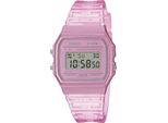 Casio Collection, Rosa, Trasparente F-91WS-4EF