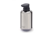 Joseph Joseph Easystore - Pompa Per Sapone In Acciaio Inox Con Indicatore Di Livello, Testa Della Pompa Facile Da Premere, Base Antiscivolo, Ricaricabile