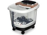 Costway Massaggiatore Per Pediluvio Con Rulli, Riscaldatore Elettrico Per Pediluvio, Massaggio Shiatsu Per Piedi, Spa 10-60Min Timer / 35-48℃ / 500W (Marrone)