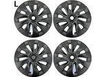 Cuffia Del Mozzo Per Tesla Model 3, Misura 18 Pollici, Colore Nero Opaco, Lr Nero Opaco