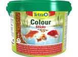 Tetra Pond Colour Sticks - Mangime Per Pesci Da Laghetto, Per Colori Naturali E Acqua Limpida Nel Laghetto, Secchio Da 10 L