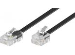 Goobay Cavo Di Collegamento Modulare Da Spina 8P4C A 4 Pin A Spina 6P4C Nero 6 M