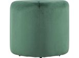 Pouf Peg Ø46Cm Velluto Verde.