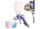 Pistola A Spruzzo Auarita H-827 Hvlp Blu 2,5 Mm
