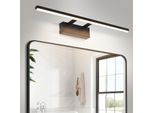 Zmh Lampada A Specchio Led Luce A Specchio Bagno 60CM Luce A Parete Bagno Nero Luci A Specchio Moderno 4000K Bianco Neutro Lampada Da Bagno Corridoio Luce A Parete Per Ufficio Cucina Armadio Specchio
