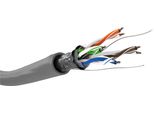 Goobay Cavo Di Rete Cat 5E, F/Utp, Grigio, 100 M