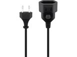 Goobay 50508 Prolunga Euro, 3 M, Nero, 3 M - Spina Euro (Tipo C, Cee 7/16) > Spina Euro (Tipo C, Cee 7/16)