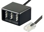 Goobay Adattatore Telefonico RJ45 Tae Nero 0,2 M (In Blocco)