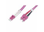 Digitus Lwl Patchkabel Lc -> Sc 3,00 M Multimodale Duplex OM4