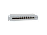 Logilink Professional NP0052 Pannello Patch Logilink 10" Cat. 6A, 12 Porte, Grigio Chiaro, 1U"