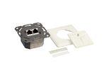 Logilink Cat 6A Scatola Di Giunzione Da Incasso 2 X RJ45 Stp Orizzontale Bianco Puro (Confezione Da 1)