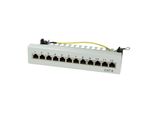 Logilink Professional NP0017A Pannello Patch Da Tavolo Logilink Cat.6, Schermato, 12 Porte, Grigio