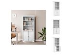 Vidaxl Libreria Bodo Bianco 80X40X172 Cm In Legno Di Pino Massiccio - Librerie & Librerie