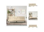 Vidaxl Divano Letto Con Portabicchieri In Tessuto Crema - Divani