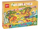 Apli Kids 19221 Apli Kids Junior Puzzle Di Osservazione "La Savana"", 60 Pezzi"