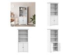 Vidaxl Libreria Bodo Bianco 80X40X172 Cm In Legno Di Pino Massiccio - Libreria - Scaffali Per Libri - Libreria - Scaffale Di Stoccaggio