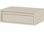 Selsey Evo - Comodino Sospeso Con Cassetto, Grigio-Beige, 50 Cm