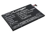 Techtek Batteria Compatibile Con [Alcatel] M811, M812, M812C, One Touch Hero 2, One Touch M812, One Touch M812C, OT-8030, OT-8030B, OT-8030Y, Per [Or
