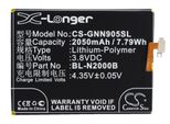 Techtek Batteria Compatibile Con [Blu] D980L, Vivo Air, Per [Gionee] Elife S5.1, GN9005, Per [Fly] IQ4516, Tornad Sostituisce BL-N2000B