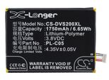 Techtek Batteria Compatibile Con [Doov] Doov S2 Sostituisce PL-C03, Per PL-C05
