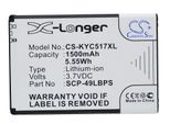 Techtek Batteria Compatibile Con [Kyocera] C5155, C5170, C5171, Hydro, Hydro Plus, KYC5170, Rise, Rise C5155 Sostituisce SCP-49LBPS