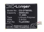 Techtek Batteria Compatibile Con [Alcatel] One Touch Flash 2, One Touch Flash 2 Dual Sim, One Touch Flash 2 Dual Sim Lte, One Touch Pop S7, OT-7045,