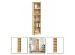 The Living Store Libreria 46X20X170 Cm In Legno Di Pino Massiccio