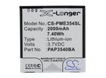 Techtek Batteria Compatibile Con [Prestigio] Multiphone 3540 Duo Sostituisce PAP3540 Duo, Per PAP3540BA