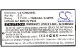 Techtek Batteria Compatibile Con [Cat] B26 Sostituisce B26