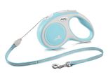 Guinzaglio Retrattile Per Cani Flexi New Comfort, 8 M Di Linea, Taglia M Fino A 20 Kg, Blu