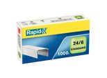 Rapid® 24855600 Graffe 24/6 Standard, Zincate, 1.000 Pezzi