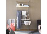 Yamazaki Home Appendiabiti Appendiabiti Decorativo Con Ripiano Da Appoggiare Bianco 65X161Cm