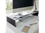 Supporto Per Monitor Yamazaki Ripiano Da Tavolo Con Spazio Di Archiviazione Metallo Nero 03306