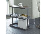 Yamazaki Home Tavolino Tavolino Da Divano Comodino Tavolino Da Giornale 48X44X18Cm Torre Nera