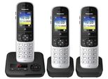 Panasonic Schnurloses Telefon-Set mit Anrufbeantworter KX-TGH723GS silber-schwarz