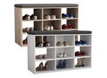 Vcm Holz Schuhregal MaßE Ca. H. 50 X B. 80 X T. 30 Cm Schuhkommode Mit 9 FäCher Schuhschrank - Hinsol Xs