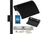 Kotarbau Maniglia Per Porta Da Balcone Maniglia Per Porta Da Balcone Alluminio Nero Maniglia Per Porta Da Balcone Maniglia Per Porta Fumatori Sicura Look Per Porta Chiudi Maniglia Maniglia Universale A Tirare