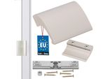 Kotarbau Maniglia Per Porta Da Balcone Maniglia Per Porta Da Balcone Alluminio Aspetto Acciaio Inox Maniglia Per Porta Da Patio Maniglia Per Porta Da Balcone Aspetto Sicuro Della Porta Per Fumatori Guscio Per Chiusura Maniglia Maniglia Universale A Tirare