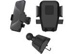 Supporto Per Auto Per Griglia Di Ventilazione, Iconiq Lock Fisso, Nero
