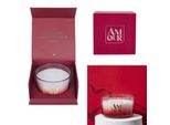 Candela Profumata Amour In Confezione Regalo - Candela In Cera Di Soia - Romantico Design Rosso Ombré - Perfetto Come Regalo Di San Valentino O D'amore - Rosso