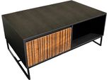 Couchtisch Gutmann Factory, Braun (Schwarz, Braun, Schwarz, Schwarz), B:60Cm H:45Cm T:100Cm, Tische, Couchtisch