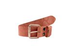 Ledergürtel, Damen, Gr. 105, rosa, Leder, RETTUNGSRING BY SHOWROOM 019, vintage, used, Reptilienprägung, unifarben, geprägtes Muster, modisch, Gürtel, Reptilienprägung, Vintage-Look, Vollrindleder